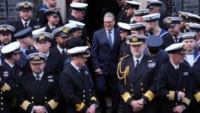 Keir Starmer with Royal Navy