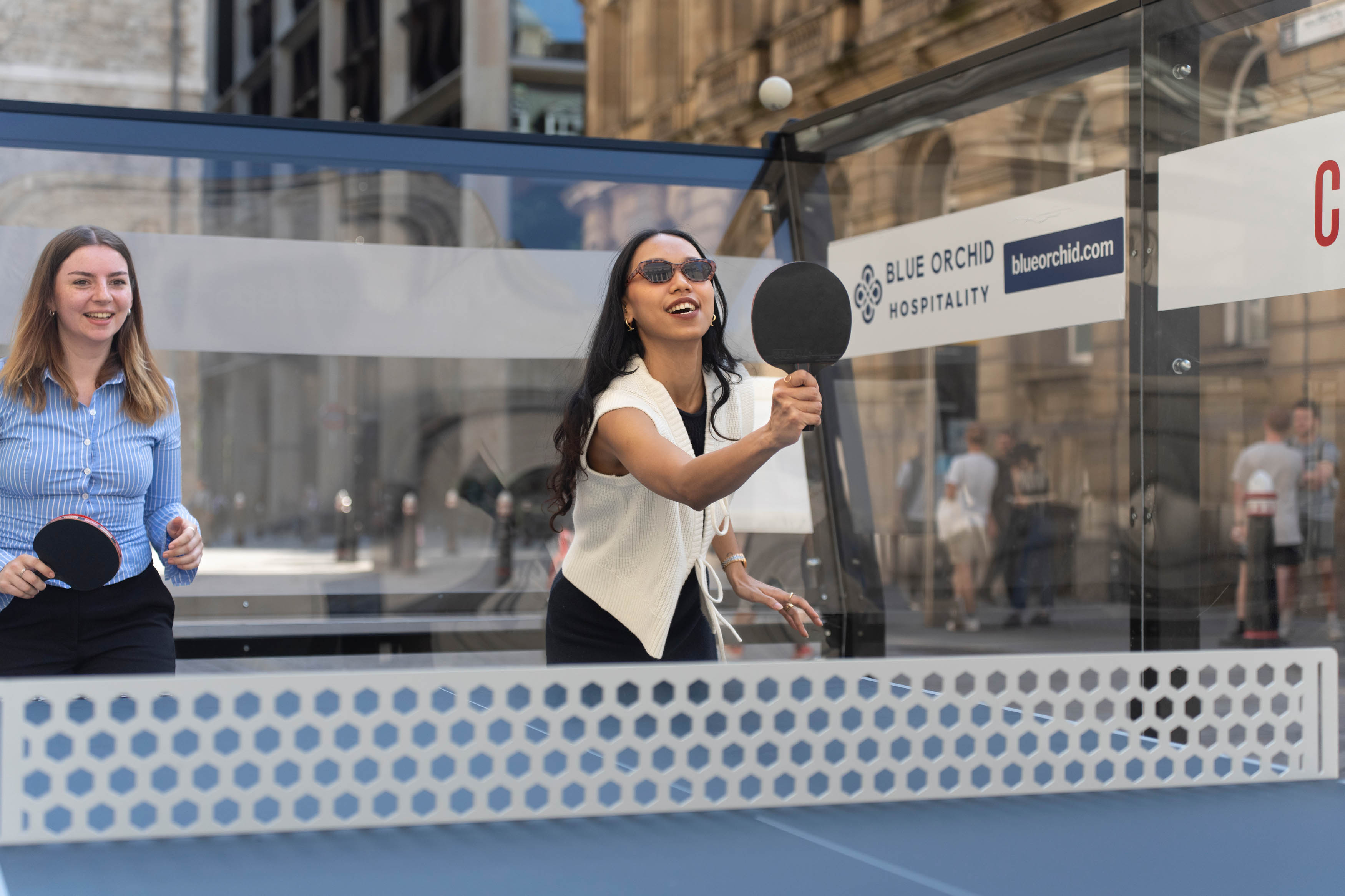 Golden Table Tennis Tables Illuminate London for Sport's Centenary Celebration