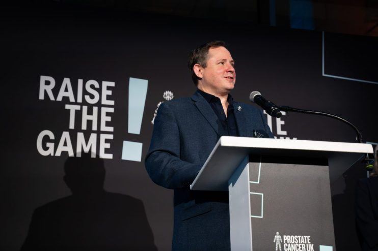 Alastair Lukies discussing AI advancements at Endava conference