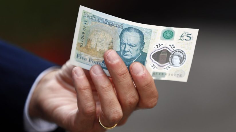 Winston Churchill on British banknote, highlighting historical figures influence on currency design and UK heritage