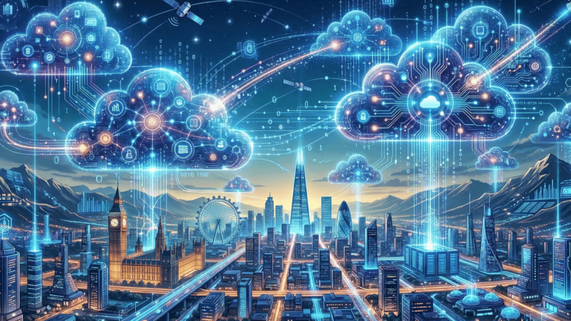 Cloud software technology in London office by Gemini, showcasing innovative solutions and digital transformation trends.