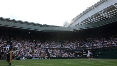 Getty Images logo displayed prominently on a digital screen with vibrant colors and abstract background design.