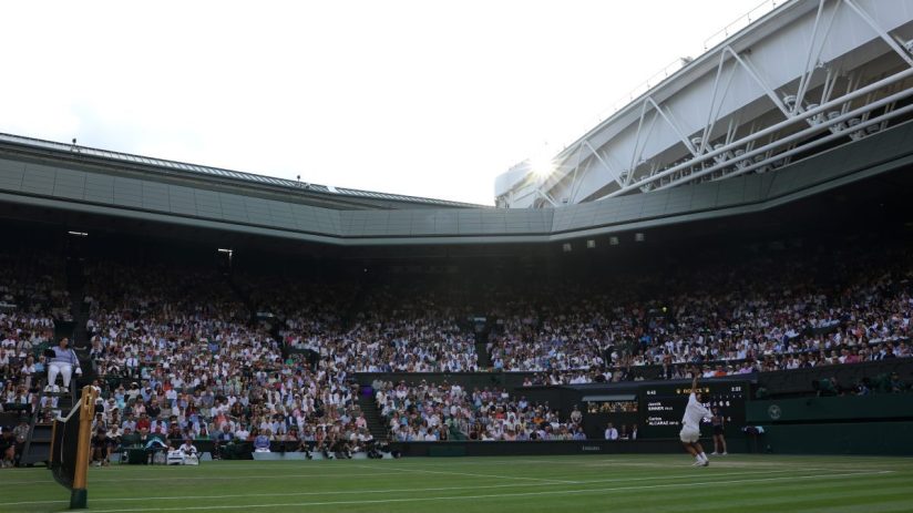 Getty Images logo displayed prominently on a digital screen with vibrant colors and abstract background design.