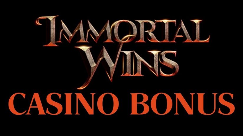 Immortal Wins Casino Bonus promotion banner featuring vibrant graphics, showcasing exclusive offers and rewards for players
