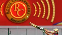Royal Challengers Bengaluru logo with Diageo branding prominently displayed, symbolizing partnership in sports and business.