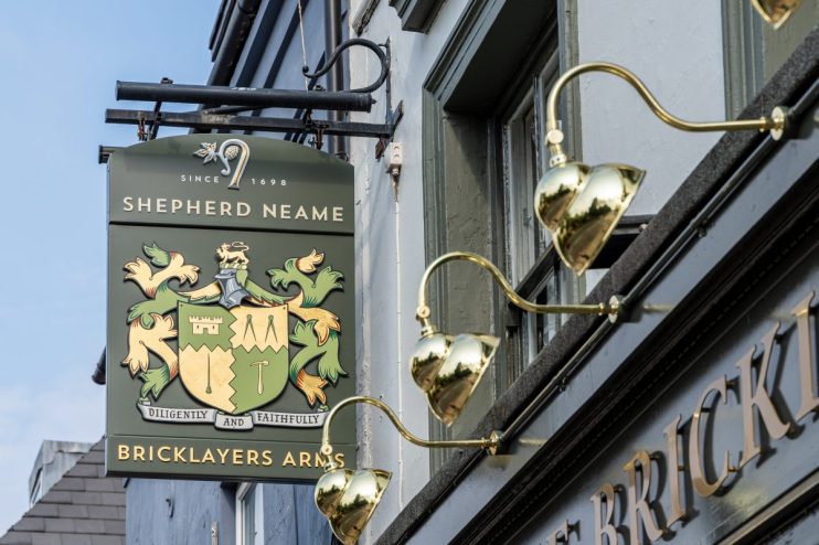 The Bricklayers Arms showcases a modern design after a &pound;350,000 renovation, highlighting its contemporary aesthetic and o...