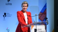 Shevaun Haviland, British Chambers of Commerce boss, speaking at a business event, emphasizing economic growth strategies