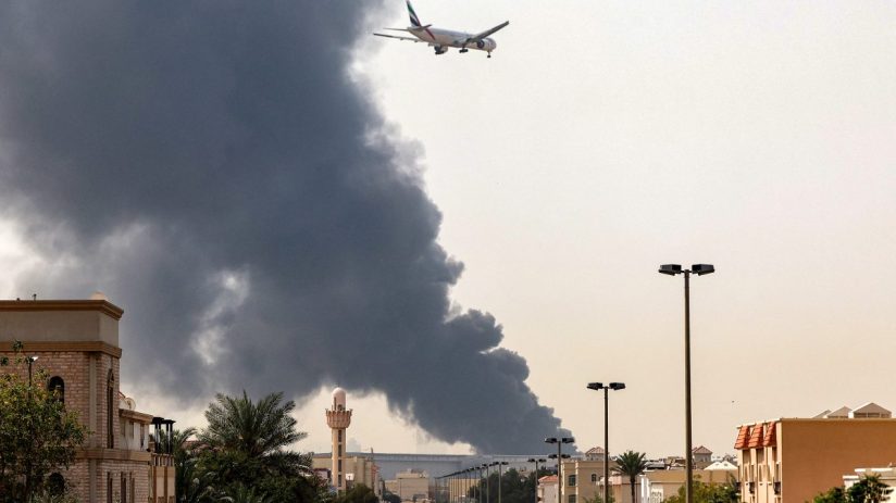 UAE skyline featuring iconic skyscrapers under a clear blue sky, symbolizing modernity and economic growth