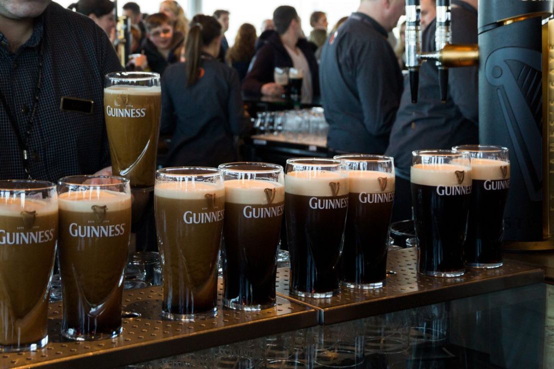 A pint of Guinness in London costs £5.45 on average