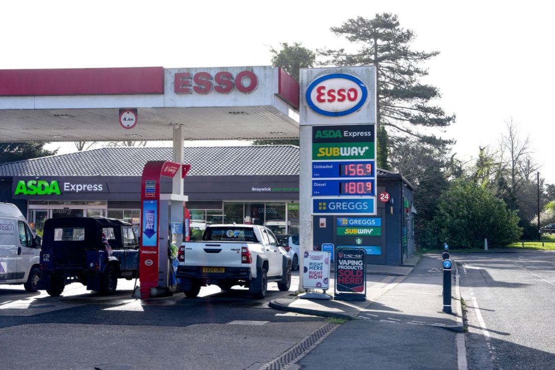 The cost of diesel has risen by 35p since the war began (Jonathan Brady/PA Wire)