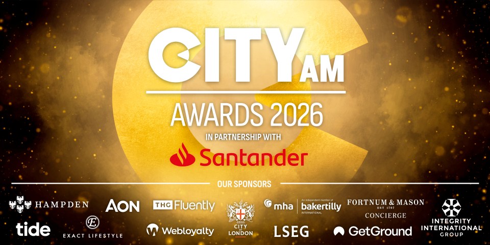 City AM Awards main sponsors showcased in a professional setting, highlighting business excellence and recognition.