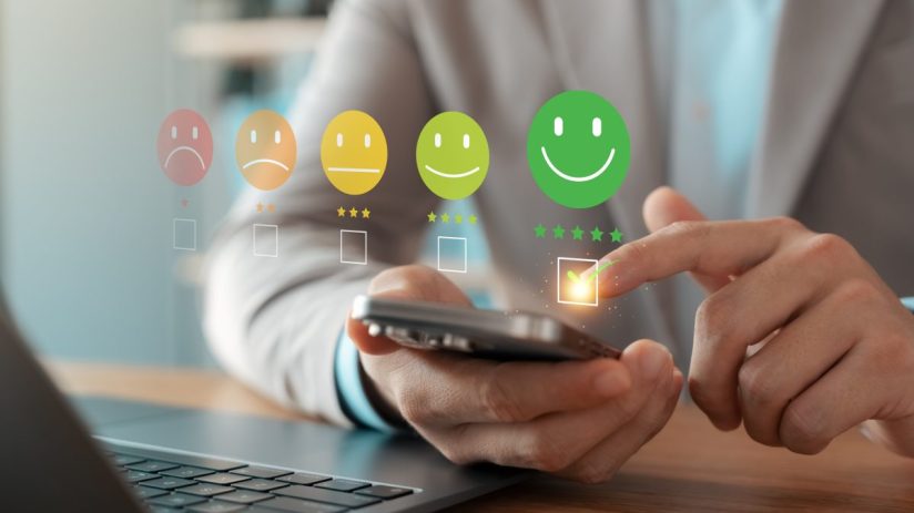 Trustpilot logo prominently displayed on a digital screen, symbolizing customer reviews and business transparency