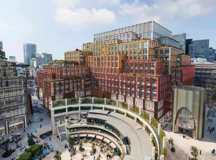 1 Broadgate London construction site showcasing modern architecture and urban development progress