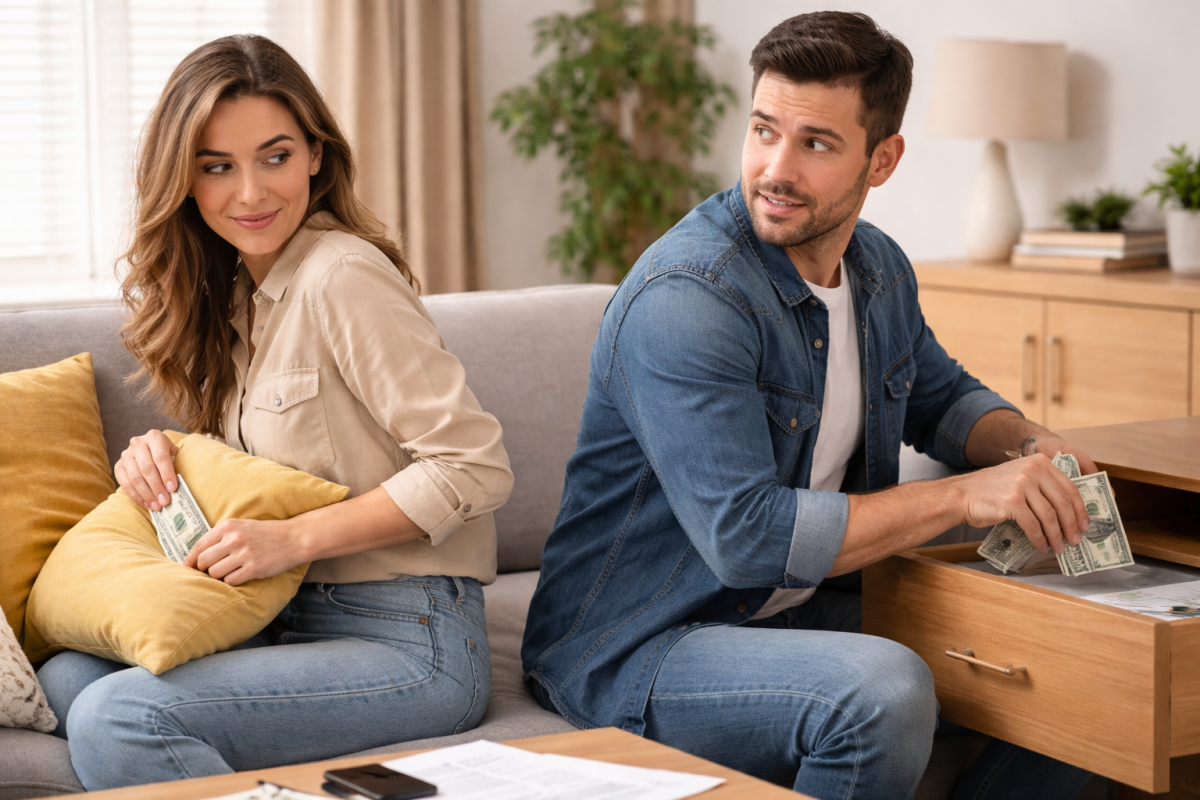 Why are a third of British men hiding money from their partners?