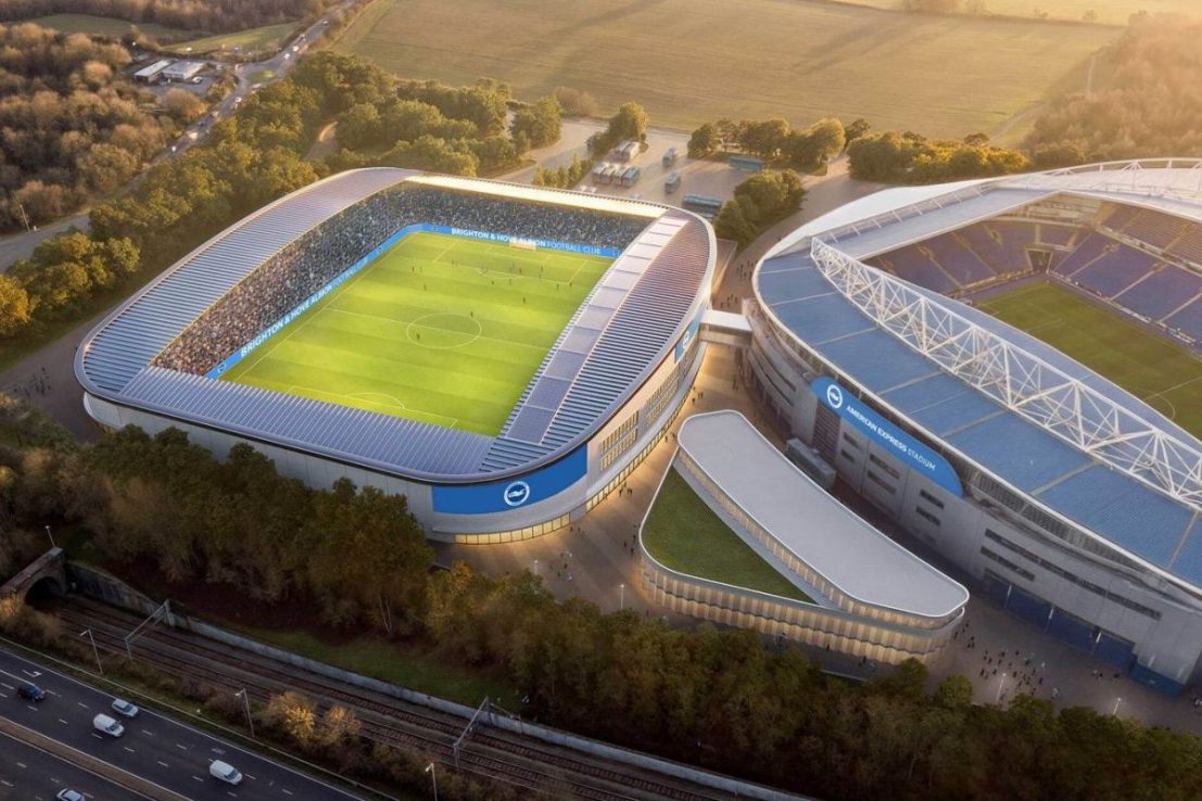 Brighton and Hove Albion have revealed plans to build a new stadium 