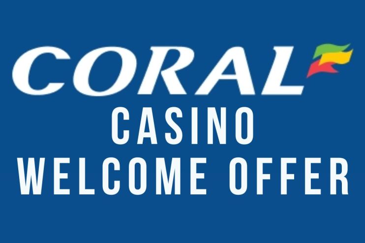 Coral Casino welcome offer banner displaying exclusive bonuses and promotions for new players on a vibrant background