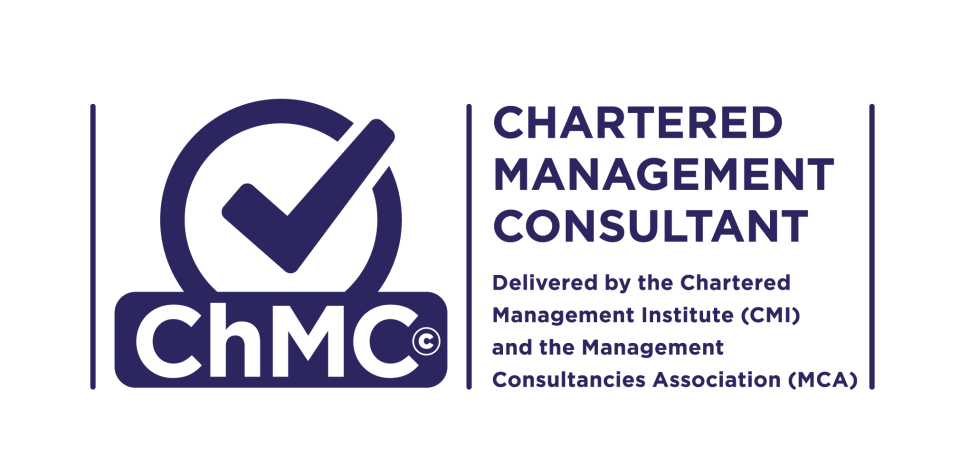 Chartered Management Institute ChMC charter mark logo in blue on a white background, highlighting professional excellence