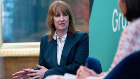 Rachel Reeves speaking at an IOD event.
