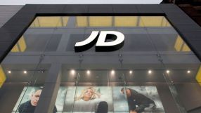 JD Sports storefront with branded signage and display windows showcasing athletic apparel and footwear