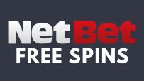 NetBet casino interface showcasing free spins promotion with vibrant graphics and bonus offer highlights
