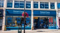 Robert Dyas storefront showcasing home improvement tools and garden supplies in a vibrant retail display