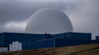 Sizewell B nuclear power station with its distinctive dome structure and surrounding landscape in Suffolk, England