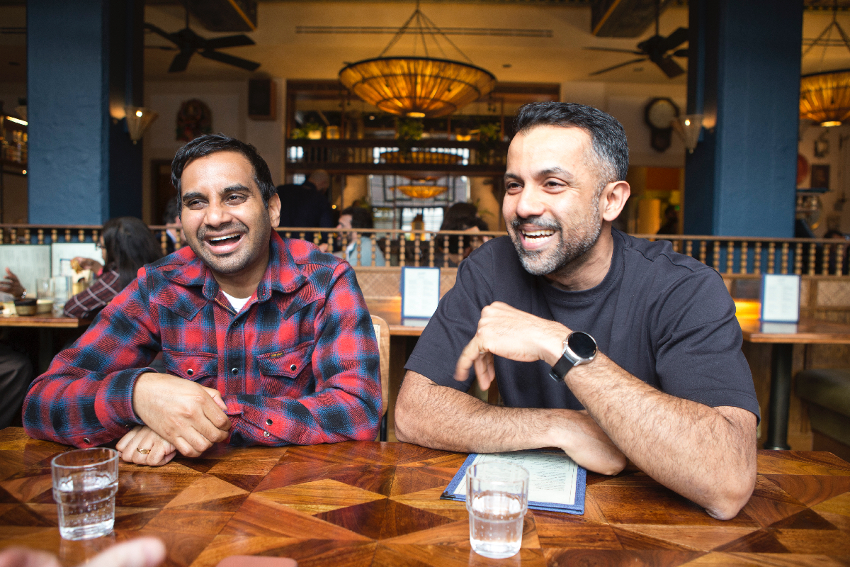 Aziz Ansari talks cooking and writing over dinner at Hoppers