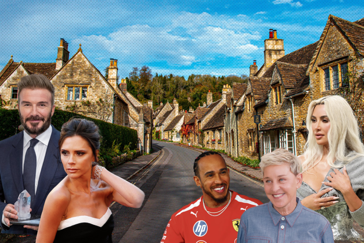 Celebrities in the Cotswolds: Kim Kardashian and the Beckhams