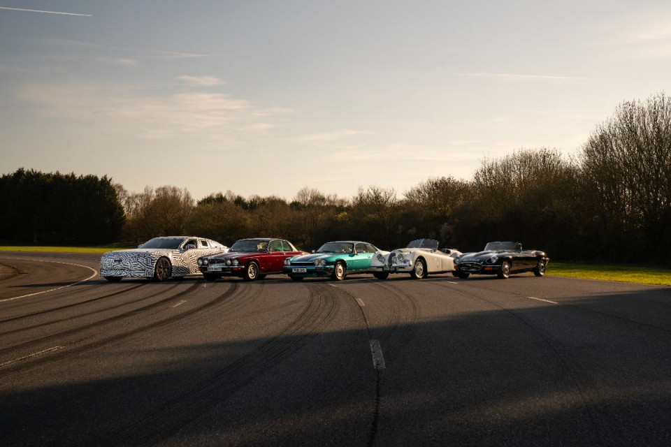 A line-up of super cars