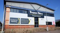 Topps Tiles showroom interior showcasing a variety of tile designs and patterns for home and commercial renovations.
