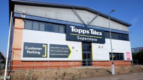 Topps Tiles showroom interior showcasing a variety of tile designs and patterns for home and commercial renovations.