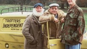 Scene from Only Fools and Horses TV show, featuring main characters in a humorous setting, credit to BBC