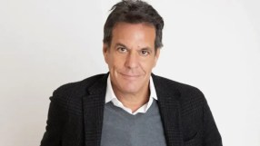Brent Hoberman speaking at a business conference, addressing industry trends and innovation strategies.