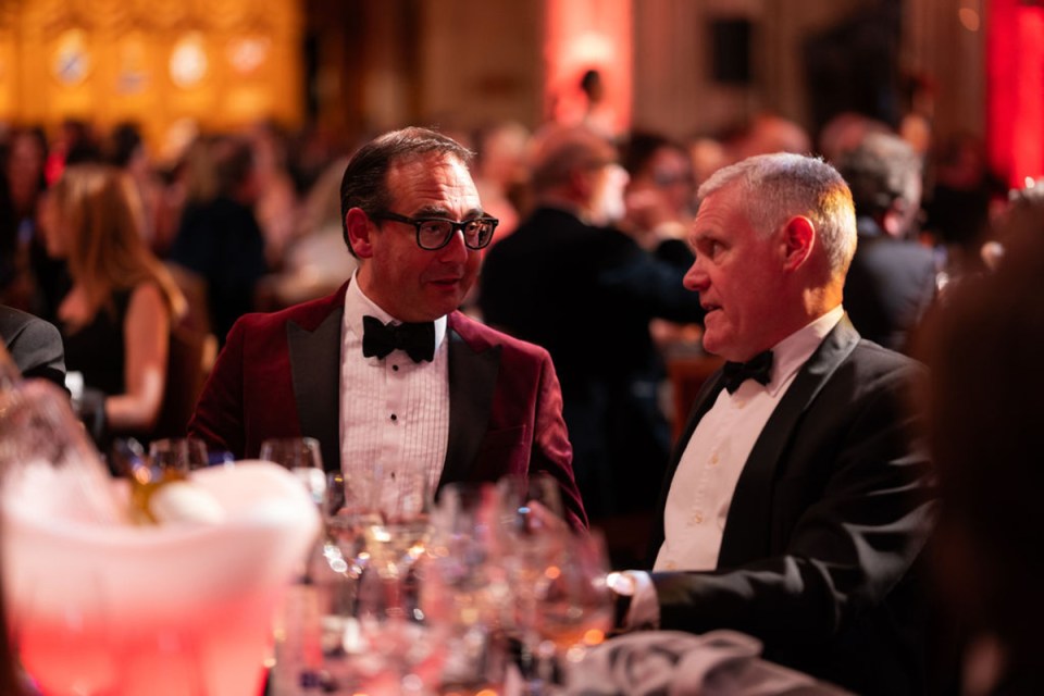 Ian King receiving City AM Award at prestigious business event
