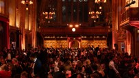 City AM Awards ceremony with attendees networking in a formal setting, capturing an atmosphere of business excellence and ...