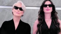 Miranda Priestly in stylish attire, possibly hinting at a sequel to Devil Wears Prada, showcasing high fashion elegance