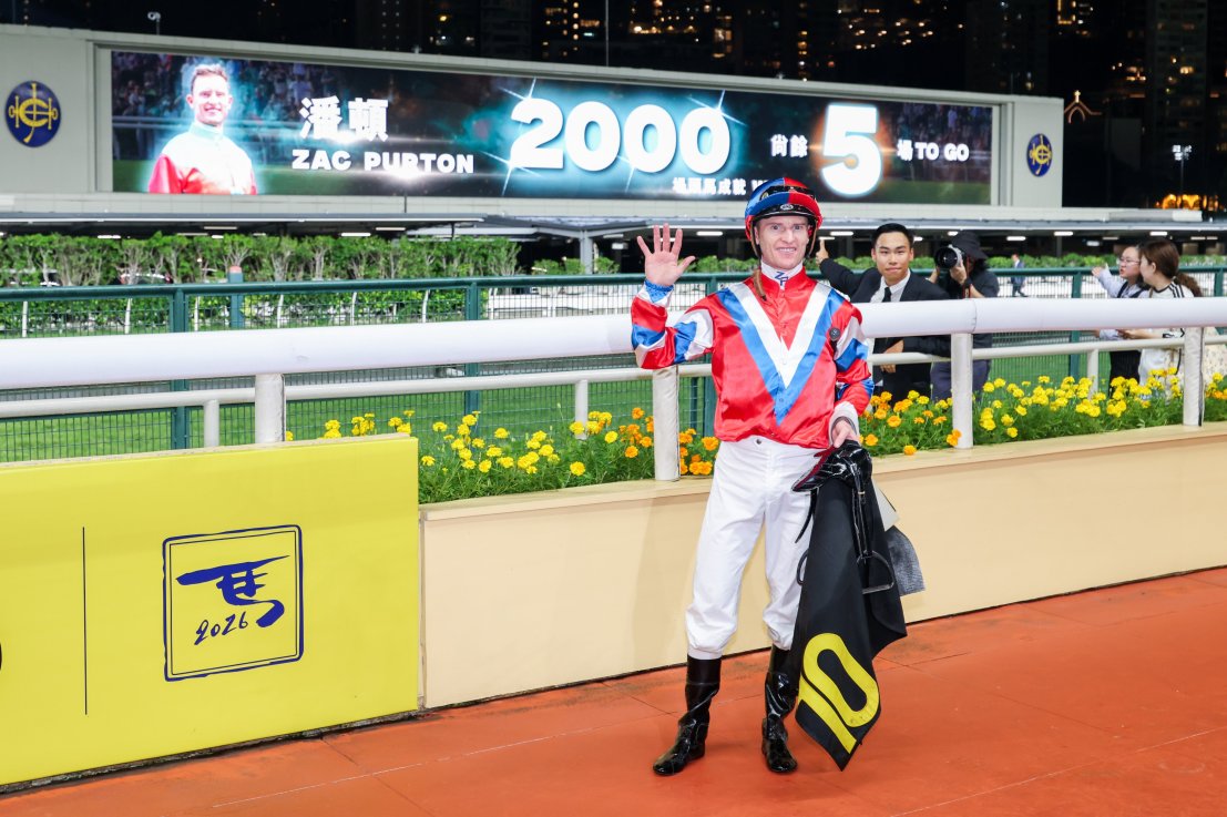 Zac Purton is closing in on 2000 wins in Hong Kong