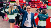 London Marathon Events CEO Hugh Brasher at a press event discussing plans for the 2026 marathon in London.