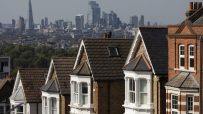 Skyline view of Londons diverse housing architecture, highlighting urban residential buildings and iconic city landmarks.