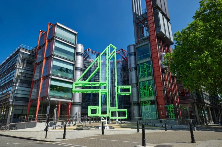 Channel 4 headquarters at Horseferry Road, London, showcasing modern architecture and urban surroundings