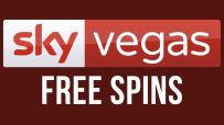 Sky Vegas free spins promotion banner showcasing vibrant graphics and enticing casino offers for online gaming enthusiasts