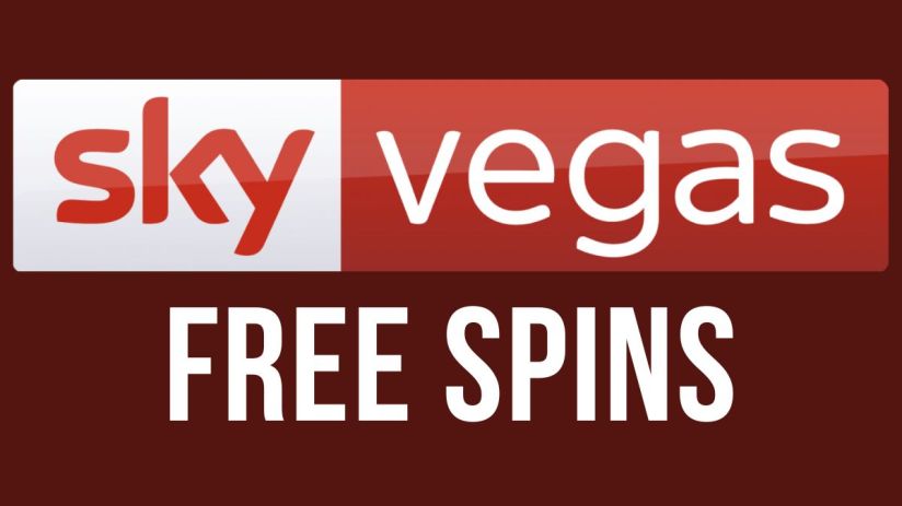 Sky Vegas free spins promotion banner showcasing vibrant graphics and enticing casino offers for online gaming enthusiasts