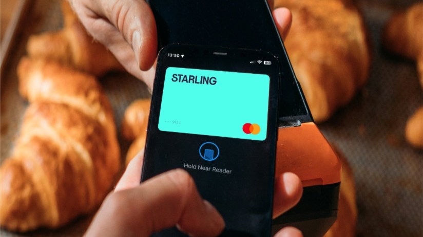 Starling Bank and Apple Pay collaboration showcasing seamless mobile payment experience in a dynamic business setting