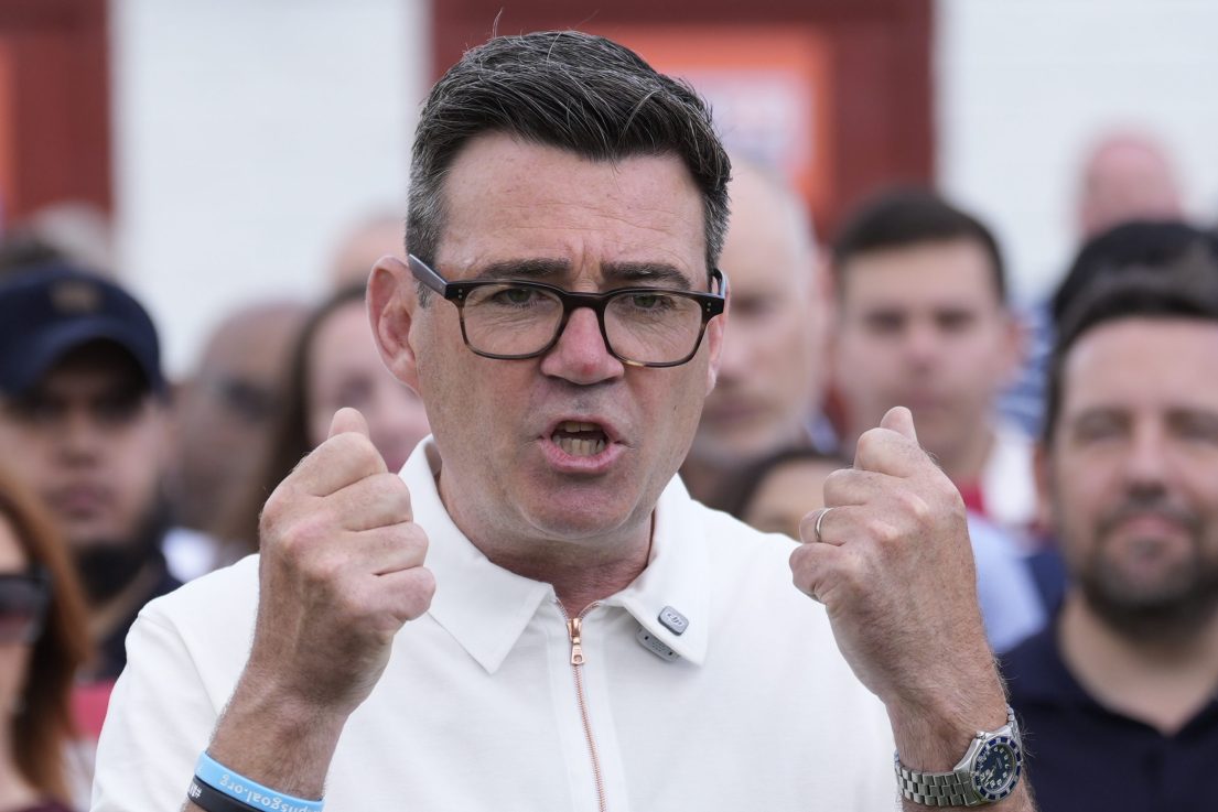 Andy Burnham has been backed by Wes Streeting. PA Wire