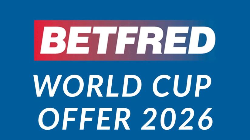 Betfred World Cup 2026 promotional offer highlights with official branding and football-themed graphics
