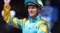Zac Purton in action at a horse racing event, showcasing his skills as a top jockey on October 21, enhancing the races exc...