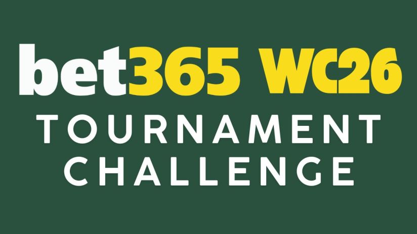 Bet365 WC26 Tournament Challenge promotional banner with tournament details and vibrant graphics for sports enthusiasts