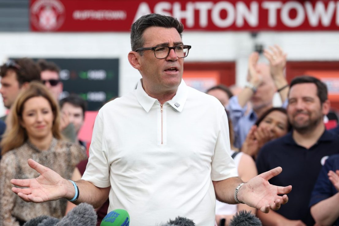 Burnham says Infantino ‘wrong man’ to lead Fifa as Brits back World Cup boycott plans