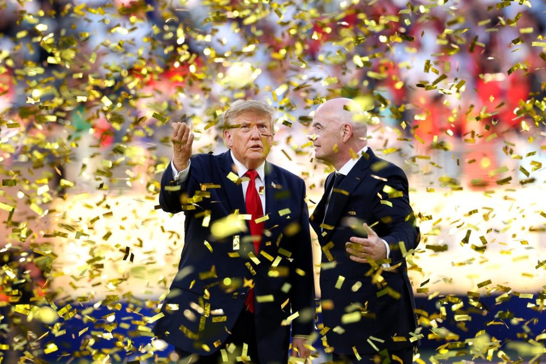 Infantino and Trump at the World Cup final