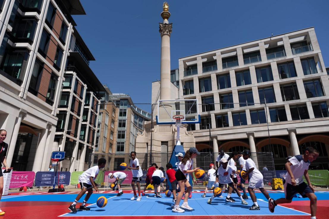 London Sports Festival’s 3×3 Basketball Court Scores Early Success with Basketball England Takeover
